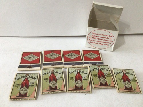 Box coca cola matchbooks - box,